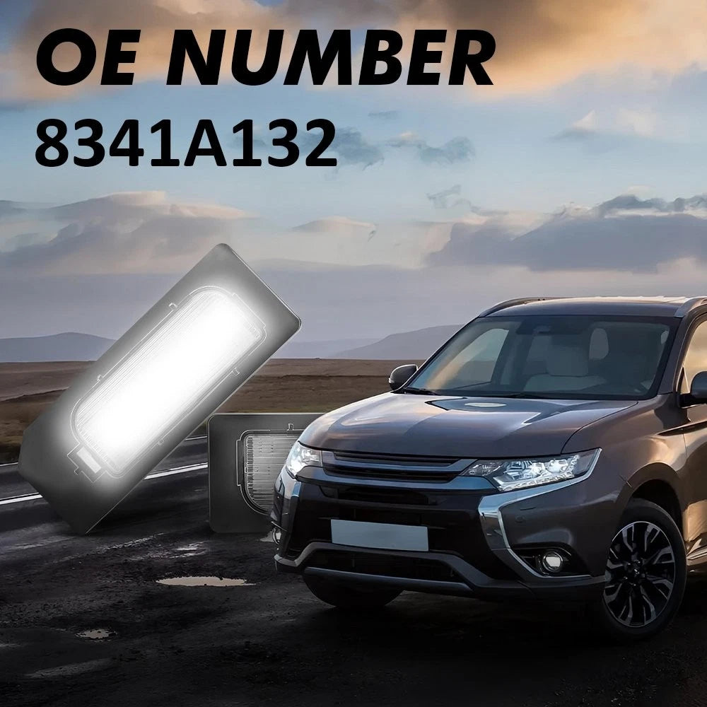 2x LED License Plate Light Lamp White For 11-20 Mitsubishi Outlander Sport ASX A 6B93BC-57