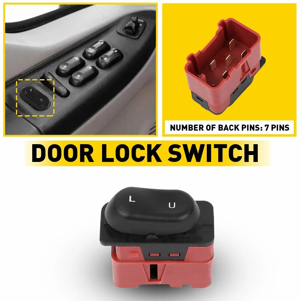 For 97-02 FORD DRIVER POWER DOOR LOCK SWITCH F250 F150 F350 F450 F550 EXPEDITION 6B93BC-57