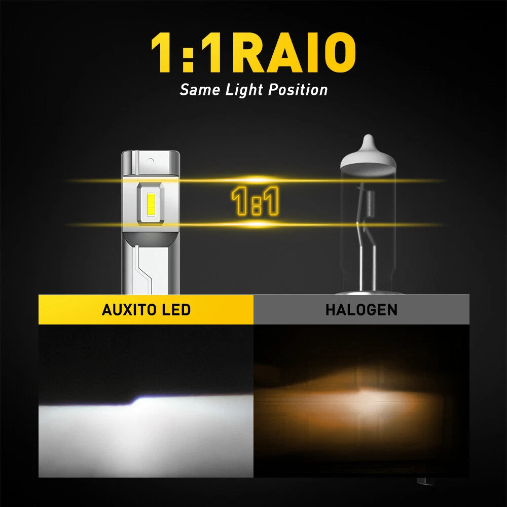 H11 LED Headlight Super Bright Bulbs Kit 6000K White 30000LM High/Low Beam US 6B93BC-57
