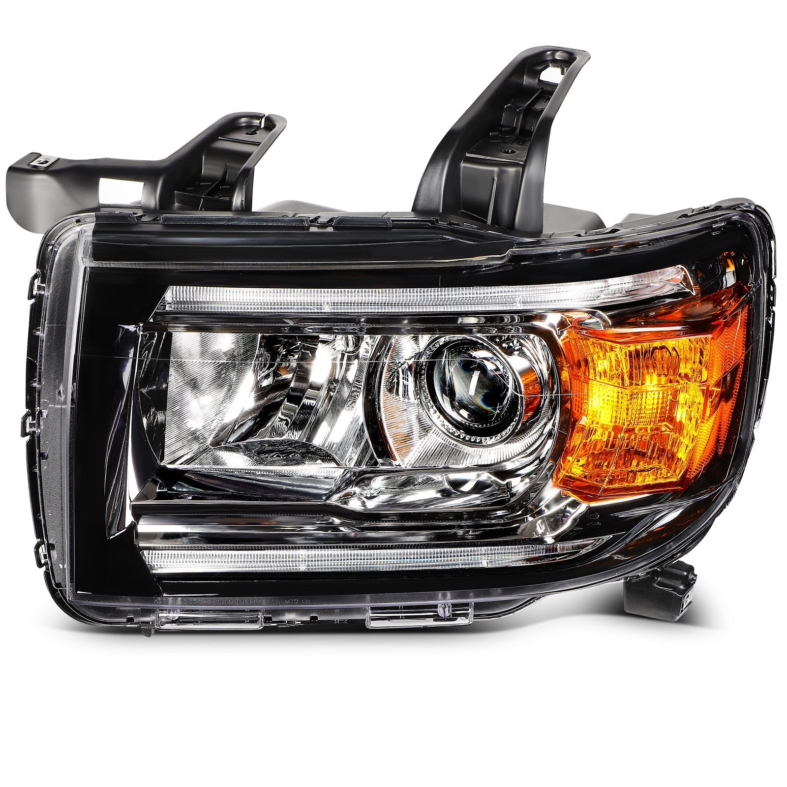 ECCPP Headlight For GMC Canyon 2.5L 2.8L 3.6L 2015-2022 Driver Left Side Black 6B93BC-57