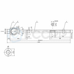 ECCPP 4Pc Inner&Outer Tie Rod End Kit For Chevrolet Express GMC Savana 1500 2500 ECCPP