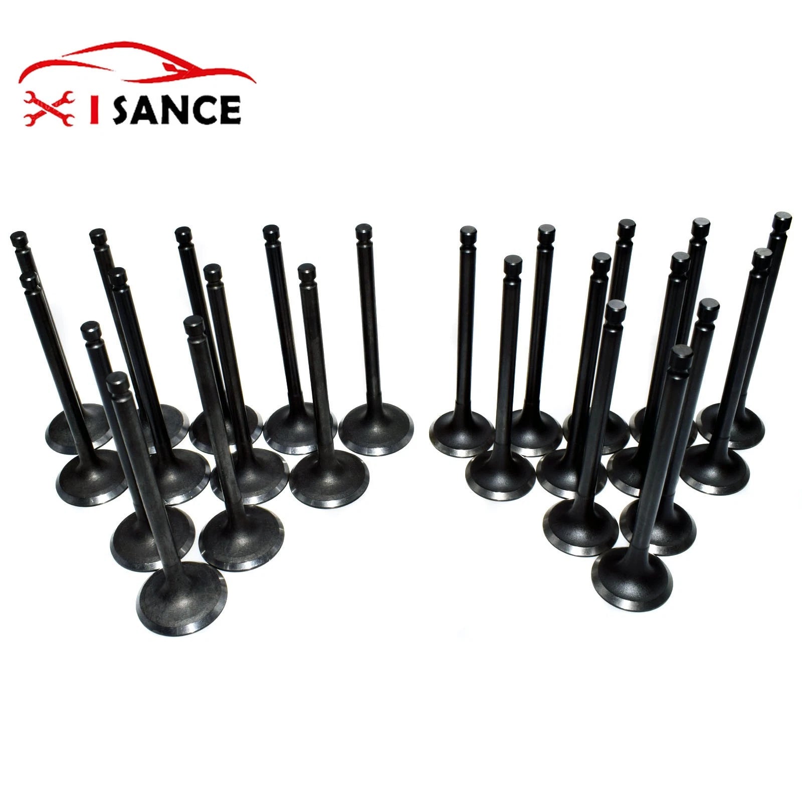 12x Intake & 12x Exhaust Valves For 99-10 Hyundai Tucson Santa Fe Kia 2.5L 2.7L 6B93BC-57