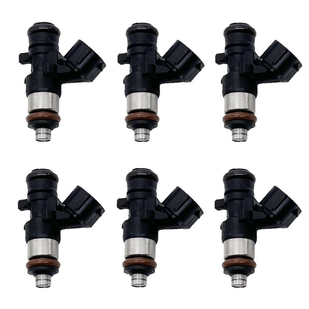 6 Pcs Fuel Injectors 6AW-13761-00-00 For Yamaha Outboard 200HP 225HP 250HP 300HP