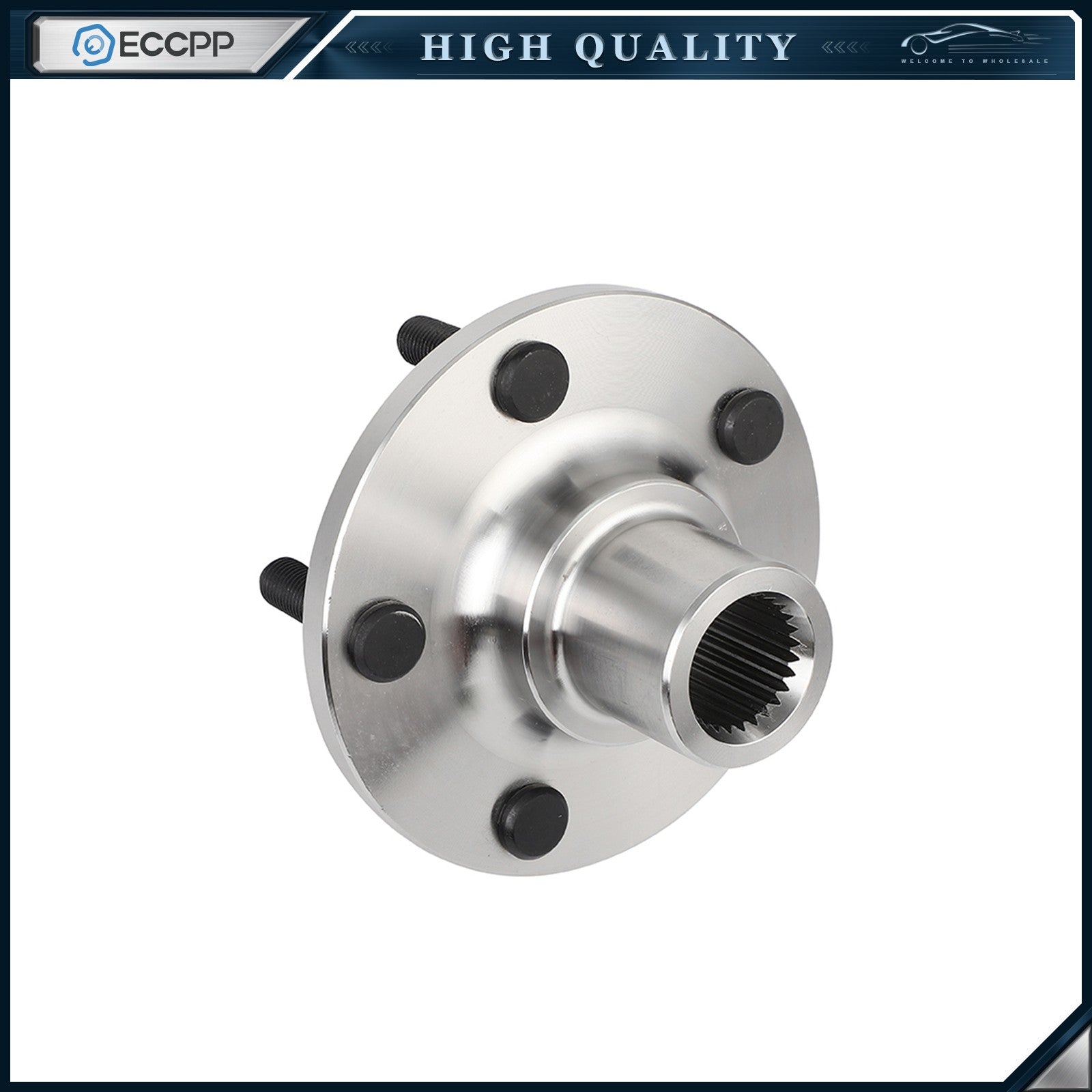 ECCPP (2) Front Wheel Hub & Bearing Kit For Ford Focus 2012-2018 C-MAX 2013-2018 6B93BC-57