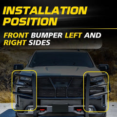 For Chevy Silverado 1500 2019 2020 2021 2022-23 Bumper Bracket LH RH Front EOA 6B93BC-57