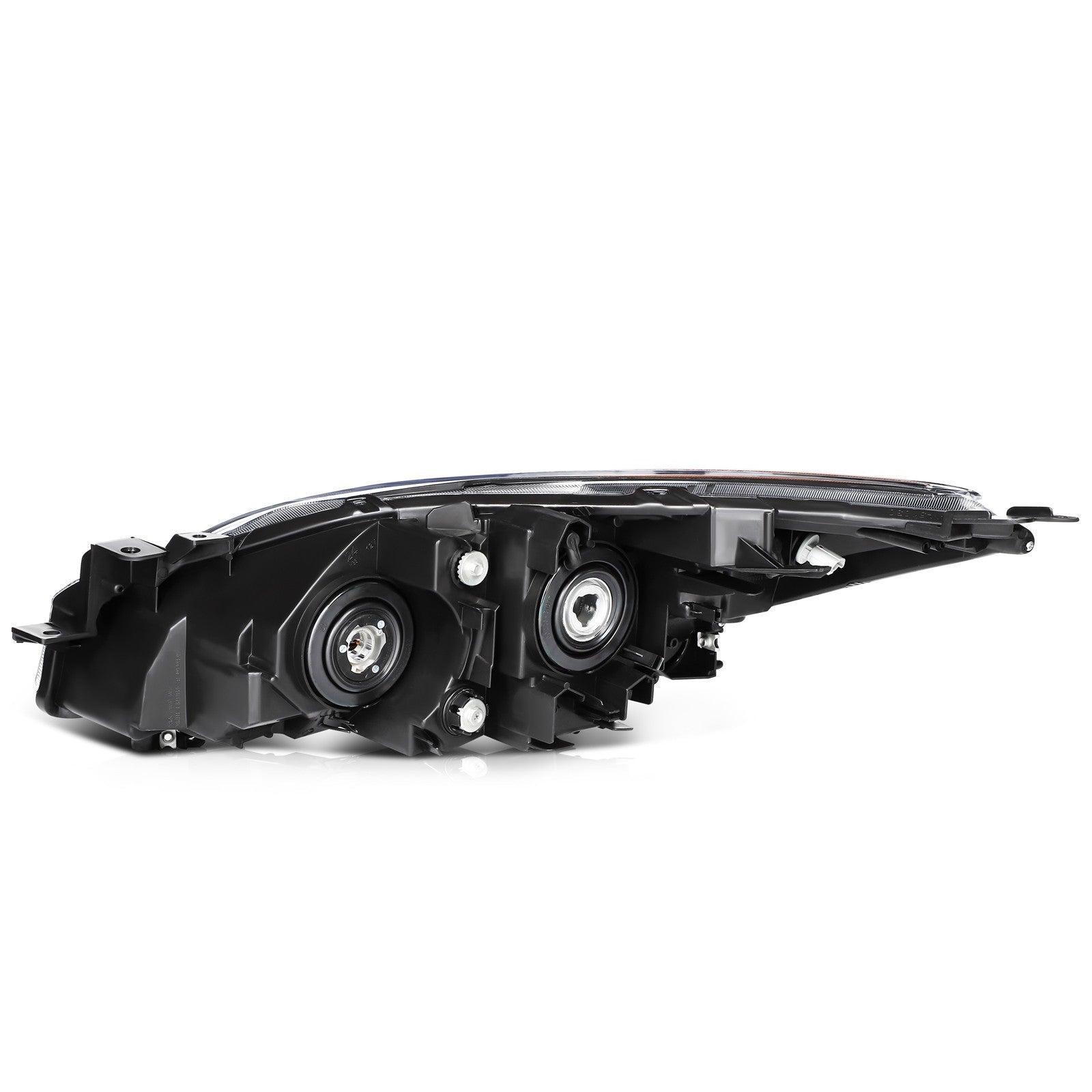 ECCPP Headlights Assembly For Mazda 3 Sport 2.0L 2.5L 2010-2013 Pair Black Amber 6B93BC-57