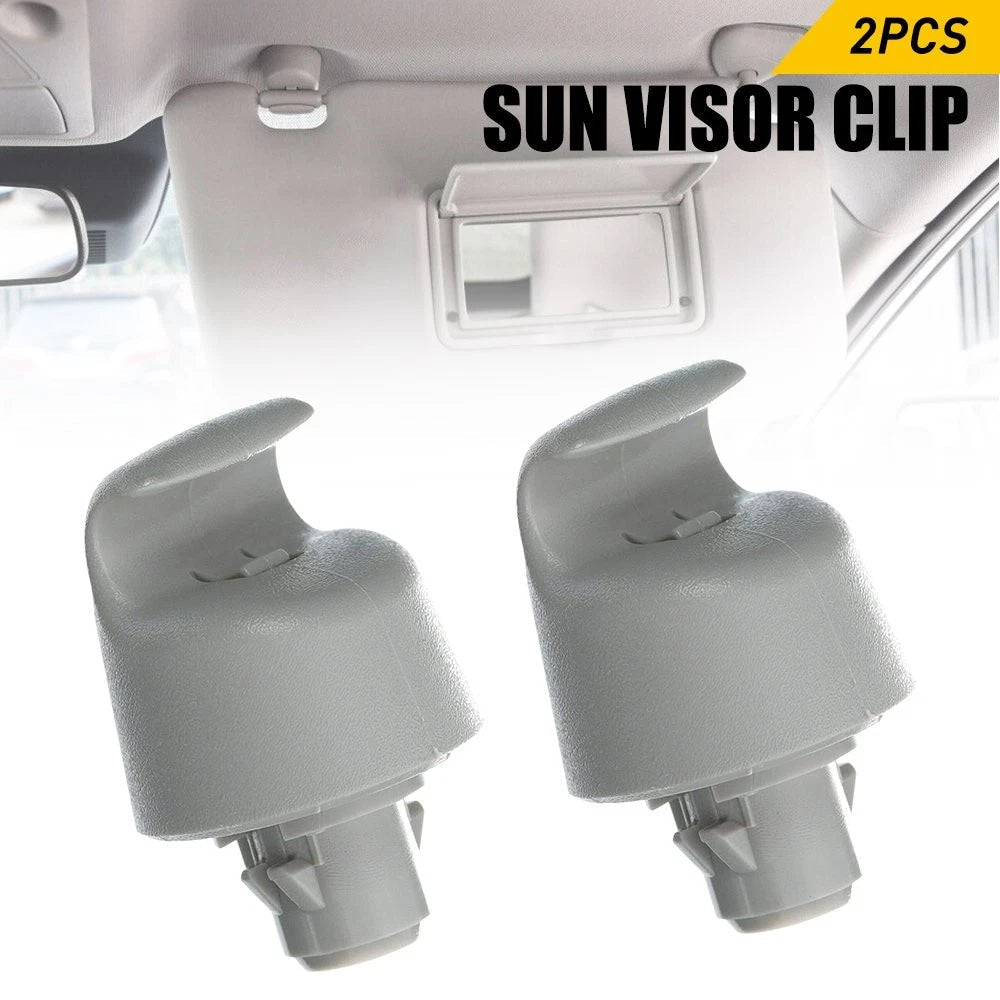 FOR NISSAN ALTIMA MURANO PATHFINDER MAXIMA DRIVER + PASSENGER SUN VISOR CLIP EOA 6B93BC-57