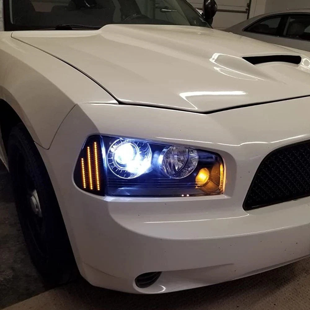 2PC LED Side Marker Parking Turn Signal Corner for Lights 2006-10 Dodge Charger 6B93BC-57