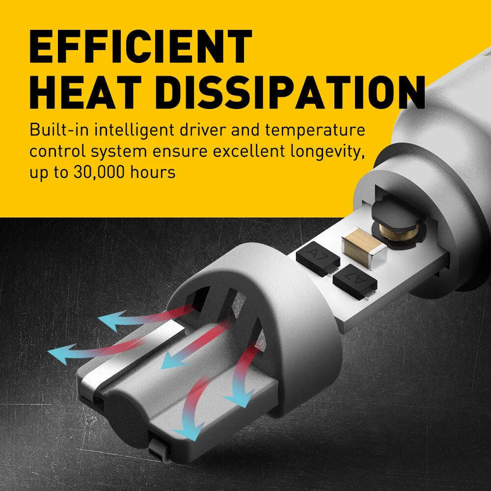 Super Bright 6000K White T15 912 921 LED Reverse Backup Light Bulbs Kit CANbus A 6B93BC-57