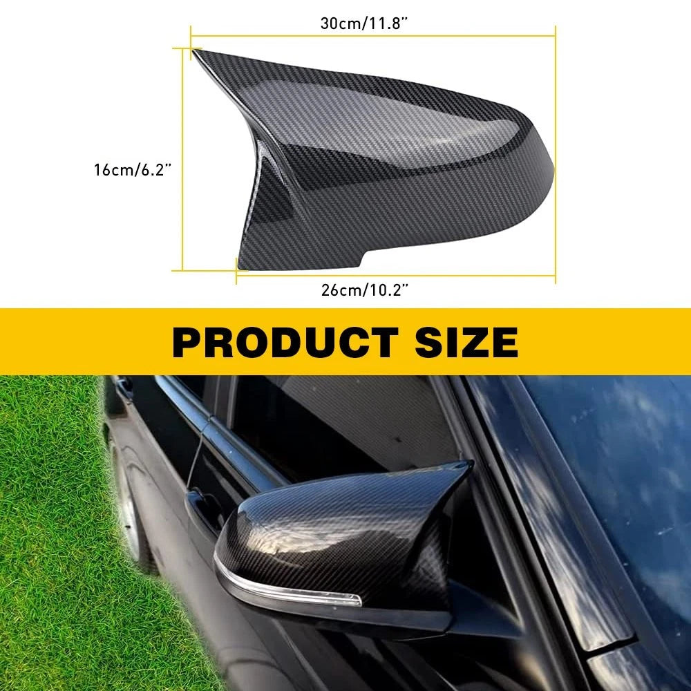 Carbon Fiber Side Mirror Caps Cover For 2014-2018 BMW M Series F87 M2 BMW i3 i3S 6B93BC-57