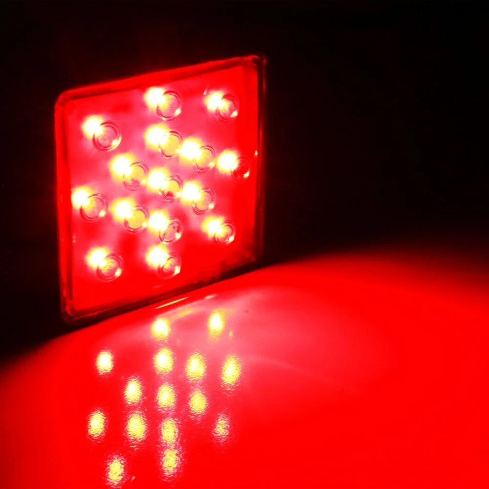 LED RUNNING/BRAKE/REVERSE TOW HITCH COVER LIGHT FOR TRUCK TRAILER 2" RECEIVER EA 6B93BC-57