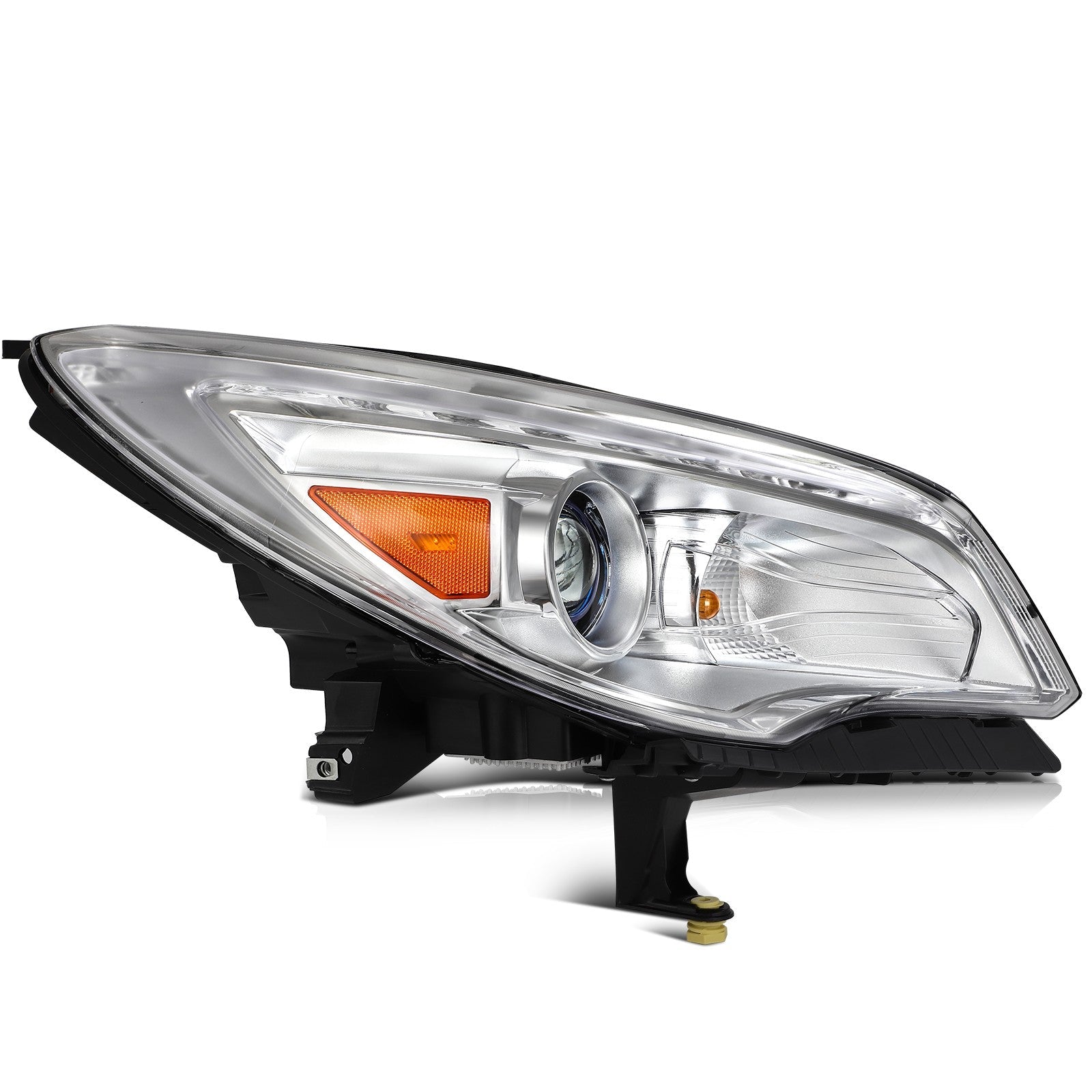 ECCPP Headlights Assembly For Buick Enclave 3.6L 2013-2017 Pair Kit Chrome Amber 6B93BC-57