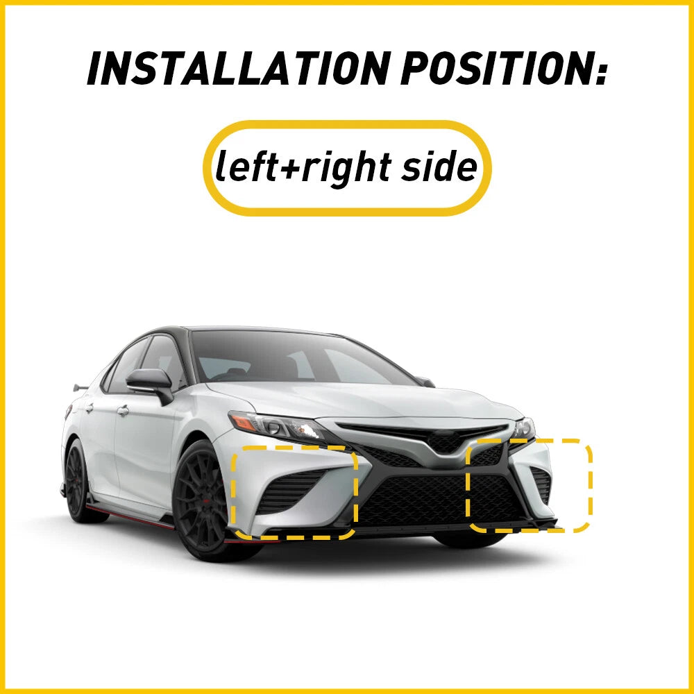 Front Bumper Fog Light Covers Bezel For Toyota Camry SE XSE 2018 2019-2020 EOA 6B93BC-57