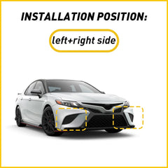Front Bumper Fog Light Covers Bezel For Toyota Camry SE XSE 2018 2019-2020 EOA 6B93BC-57