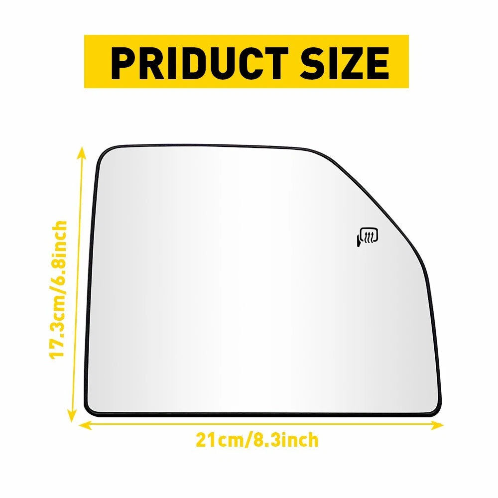 For 2015-2022 F150 250 350 450 550 Mirror Tow Glass Upper Heated Passenger EOA 6B93BC-57