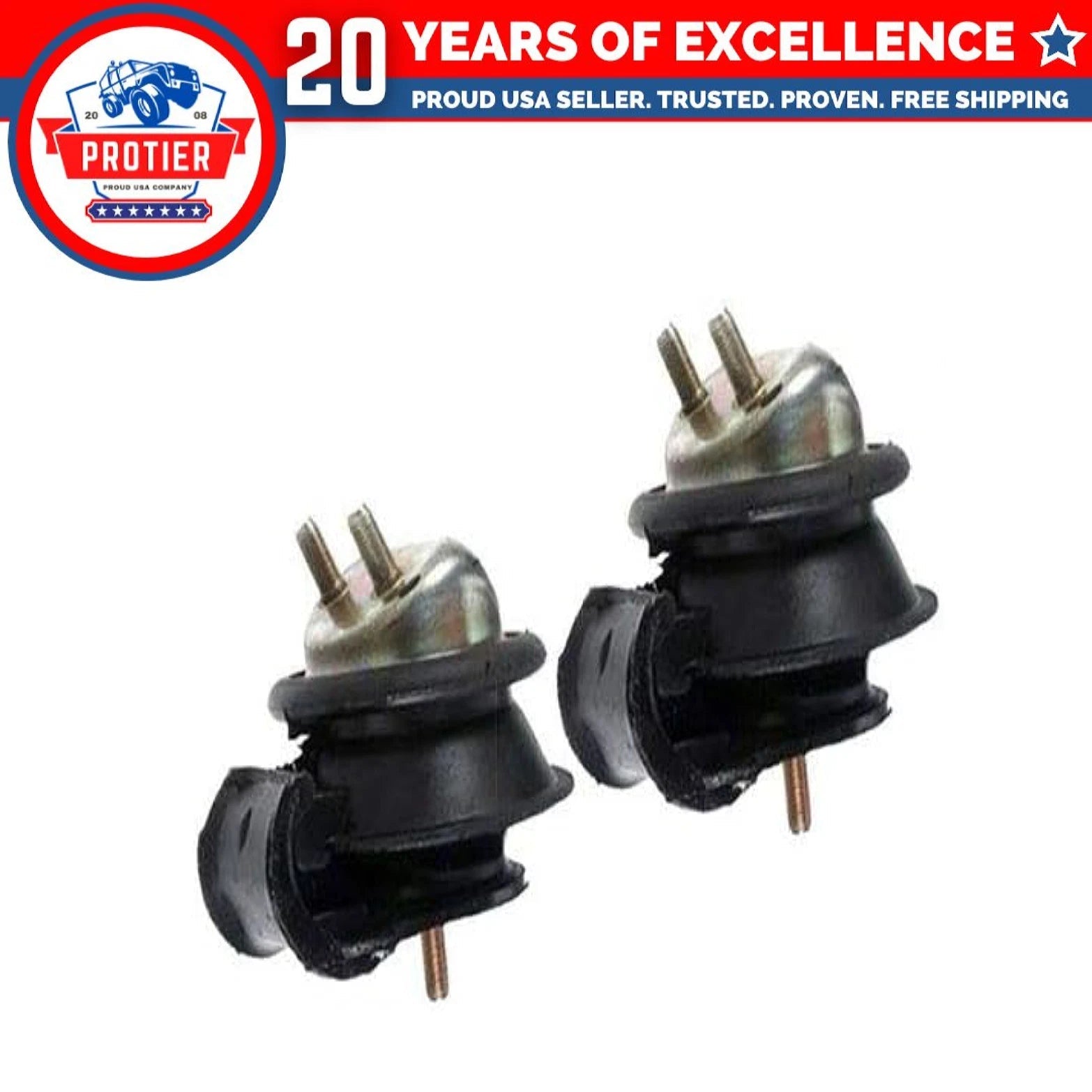 Fits 1996-2000 Nissan Pathfinder 3.3L Front Left & Right Motor Mount Set 2PCS : 6B93BC-57