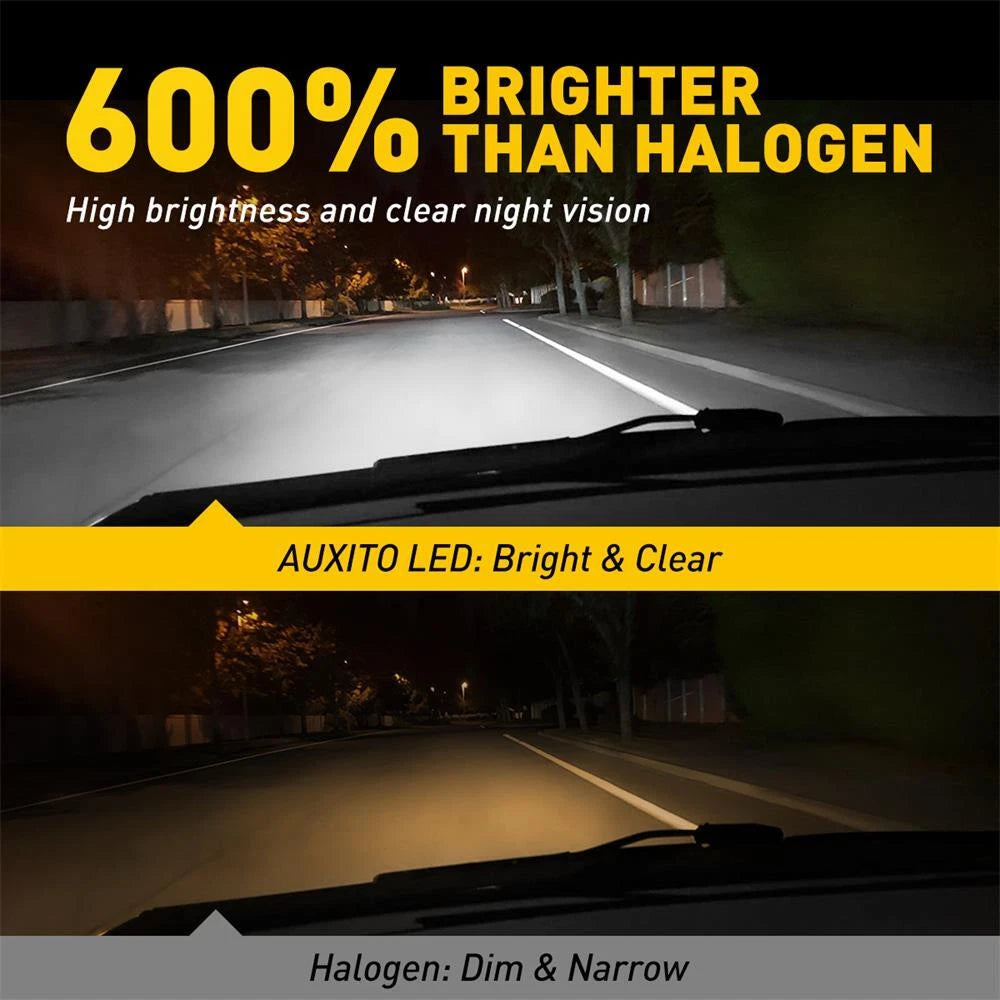 AUXITO Super Bright 9005 LED Headlight Bulbs Conversion Kit High Beam White Q16 AUXITO