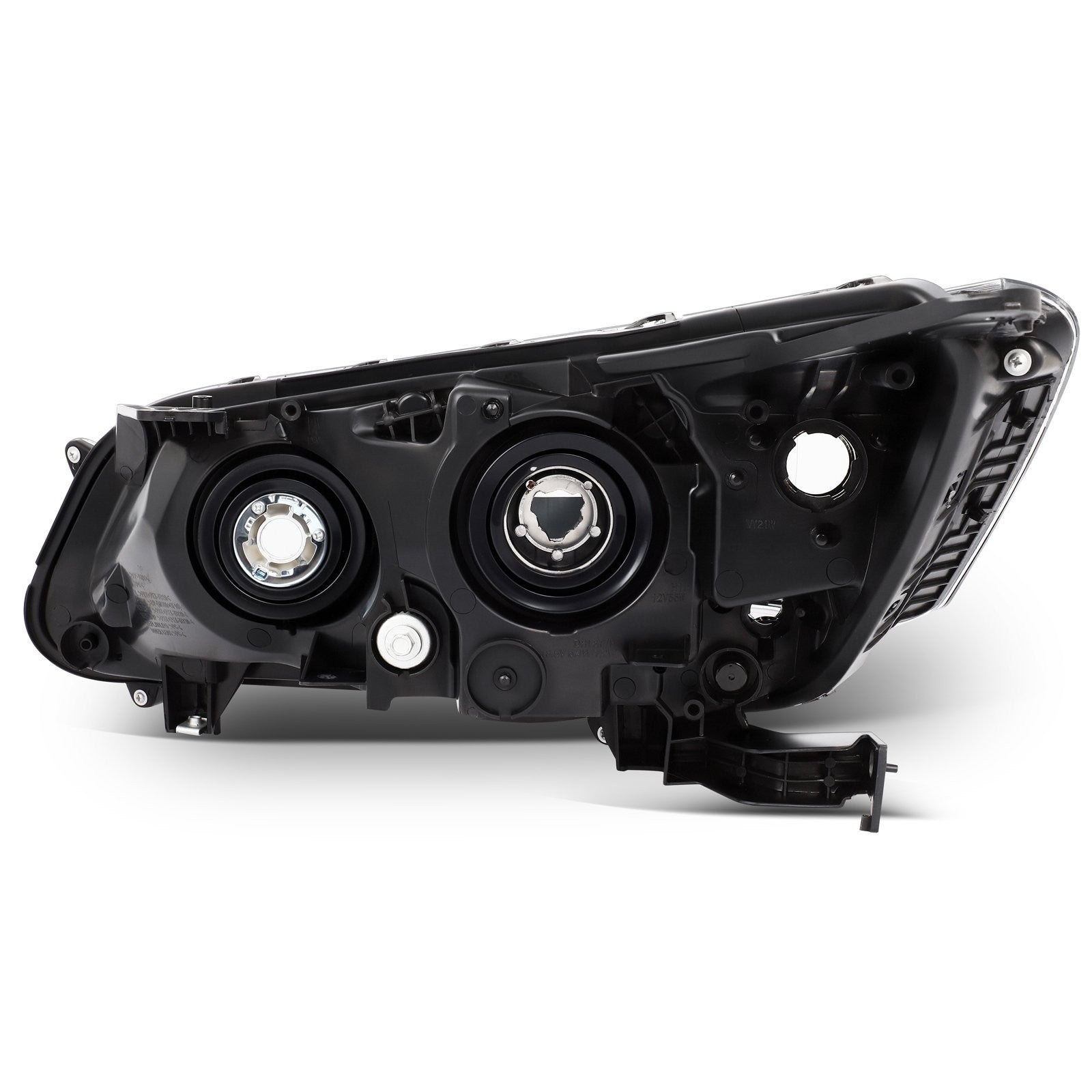 Pair Kit Halogen Headlights Assembly For 2013-2015 Honda Accord Black Amber KOEEP