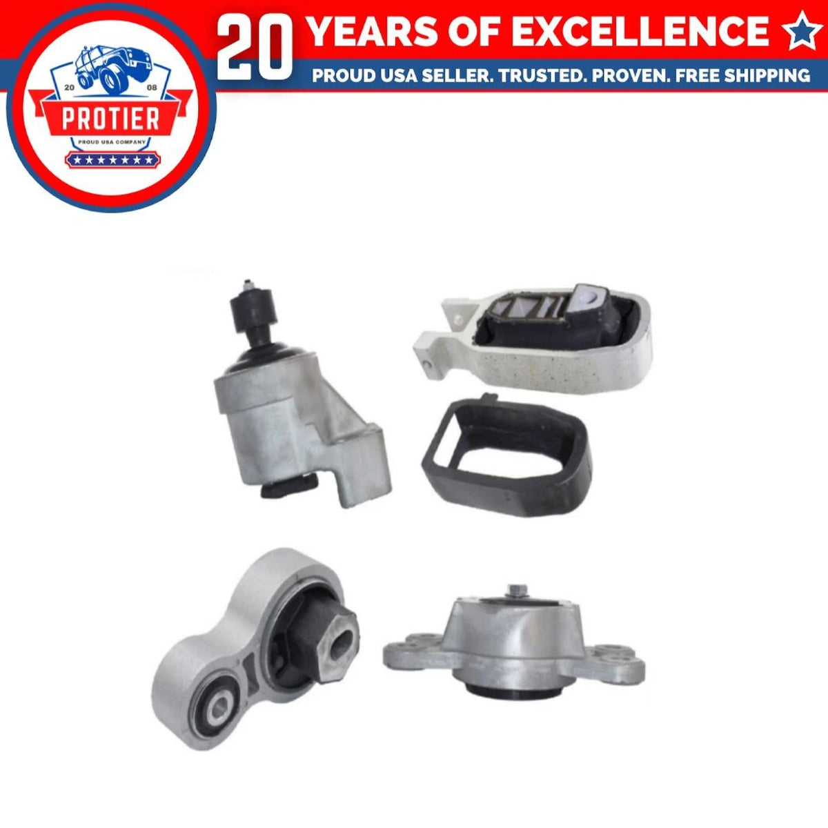 Motor & Trans Mount 4PCS Compatible for Compatible ford Edge 3.5L/ Lincoln 6B93BC-57