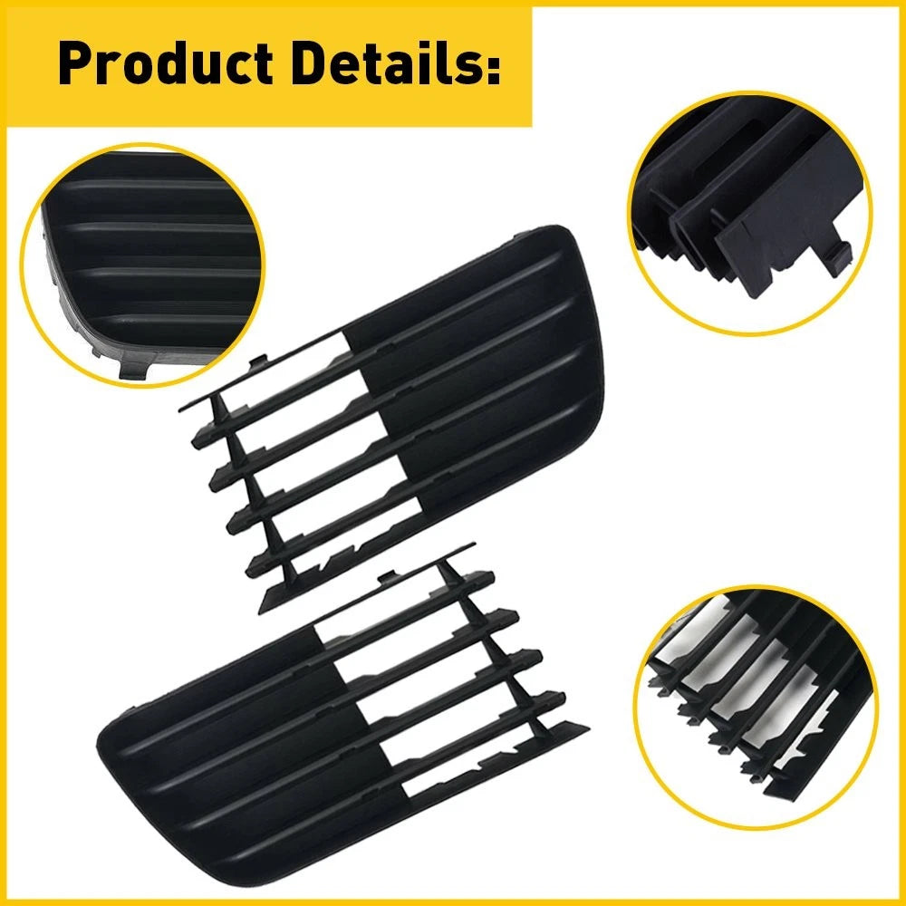 For 04-09 Toyota Front Prius Bumper Fog Light Lamp Covers Outer Grilles Set 6B93BC-57