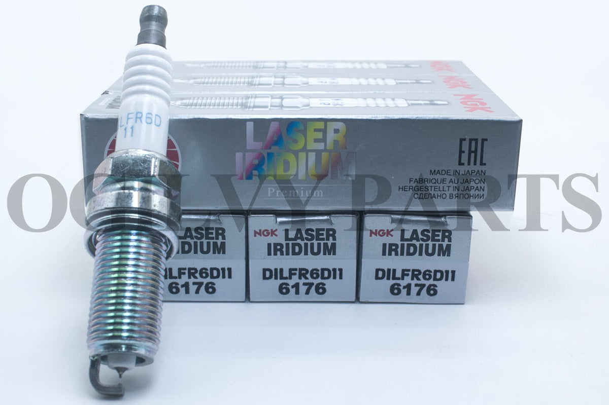 Set of 6 For NGK 6176 DILFR6D11 Laser Iridium Long Life Spark Plug For Lexus 3.5