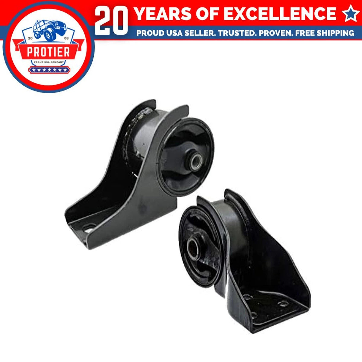 Fits 2002-2005 Kia Sedona 3.5L Front & Rear Engine Motor Mount 2PCS : A6770, 6B93BC-57