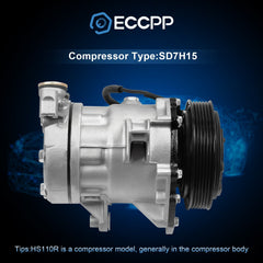 A/C AC Compressor For 2002 Dodge Dakota Durango Ram 1500 2500 3500 6B93BC-57