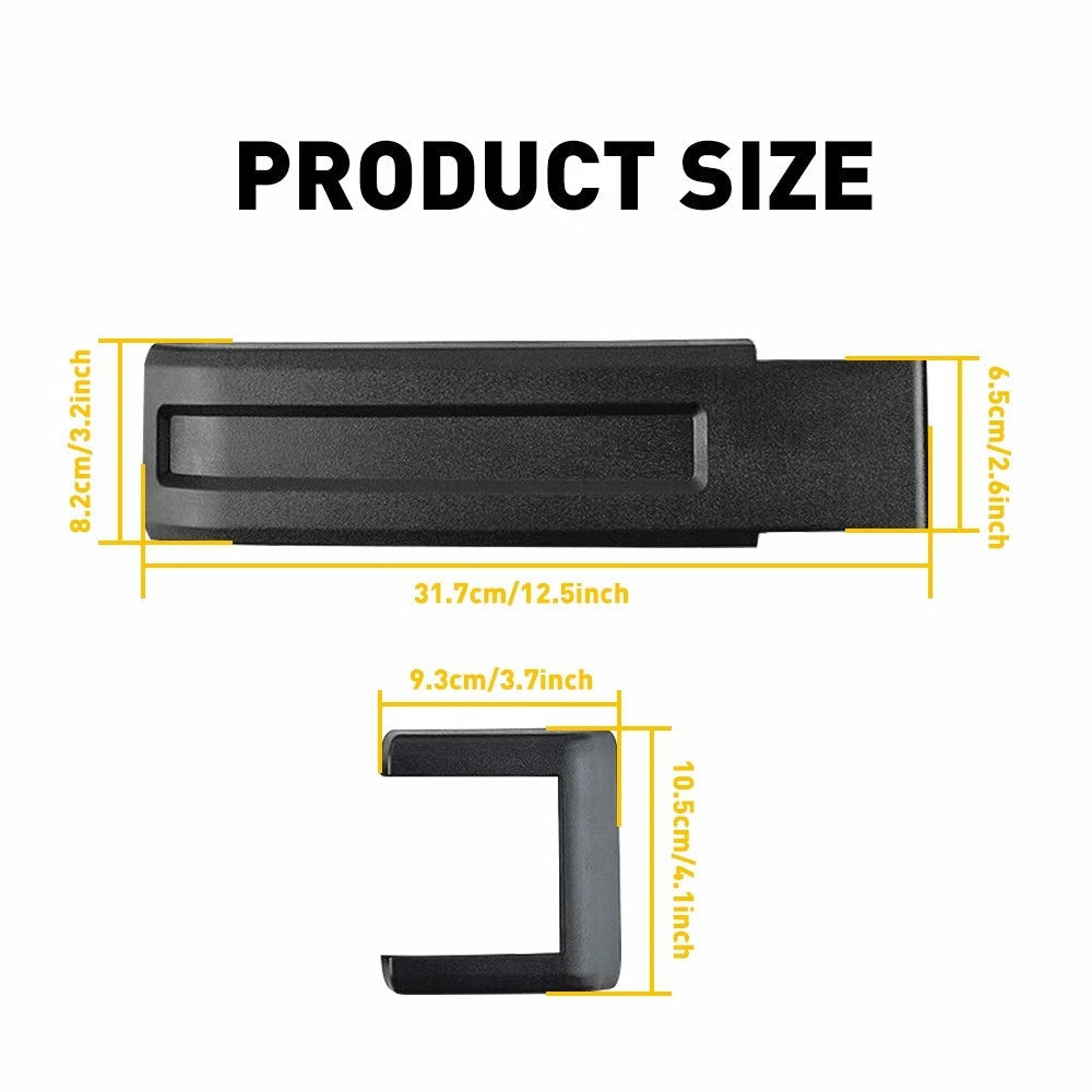 Fits For 2007-2018 Jeep Wrangler JK Set of 2 Tailgate Hinge Covers Trim Black 6B93BC-57