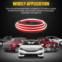 70" Start Up Dynamic Scan LED DRL Hood Light Strip For Dodge Ram 1500 2500 EOA 6B93BC-57