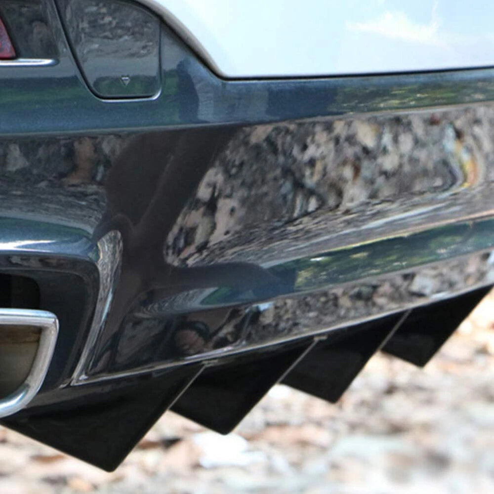 For Dodge Charger SXT RT SRT Rear Bumper Diffuser Shark Fin Spoiler Lip Splitter 6B93BC-57