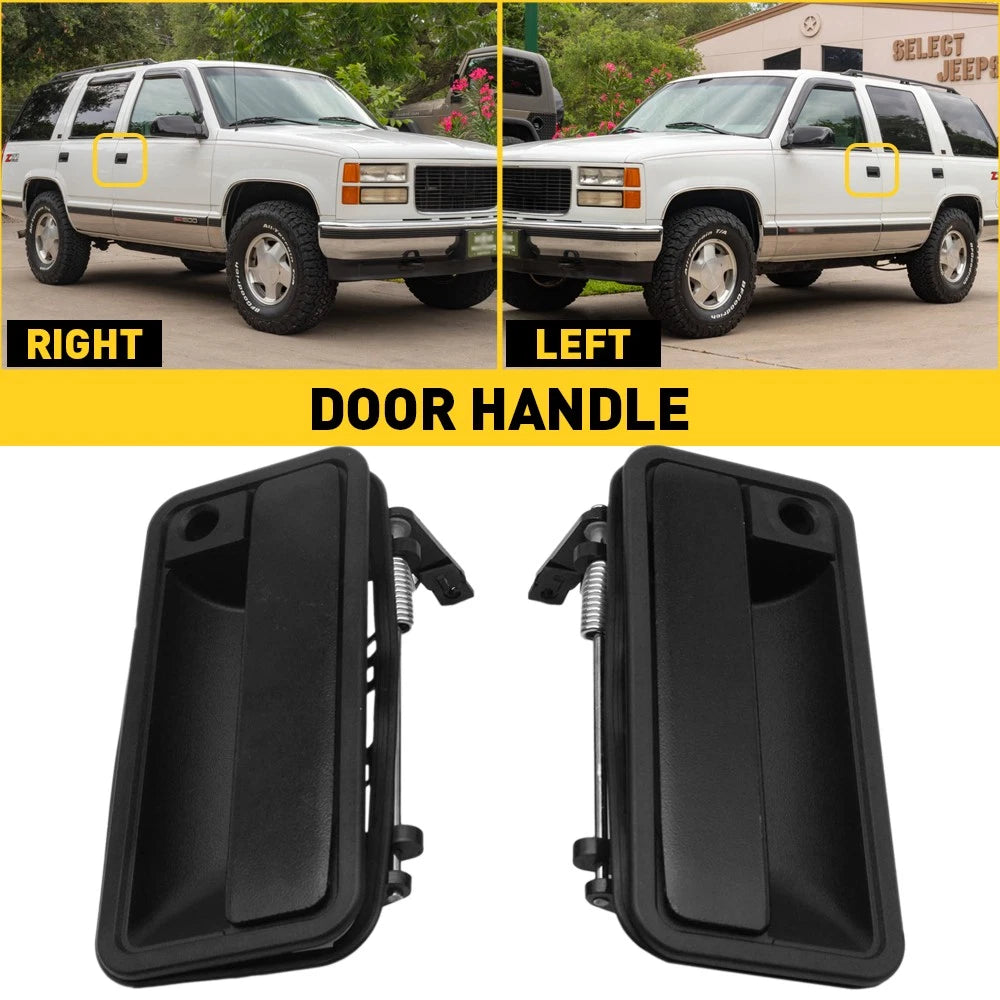 Right Left Exterior Door Handle For 88-99 Chevrolet C1500 K1500 Set of 2 Front 6B93BC-57