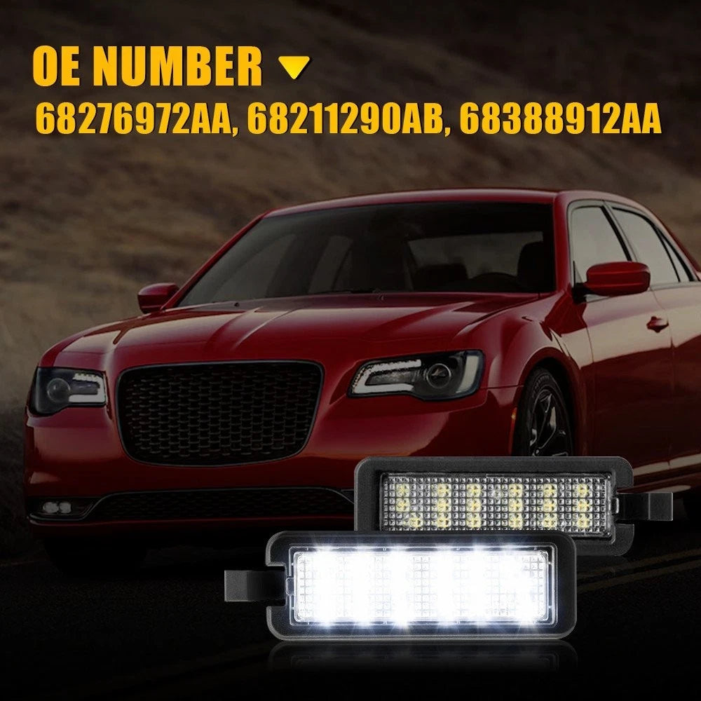 4X LED License Plate Light Rear Bumper Lamp White For 2017-2022 Jeep Compass EOA 6B93BC-57