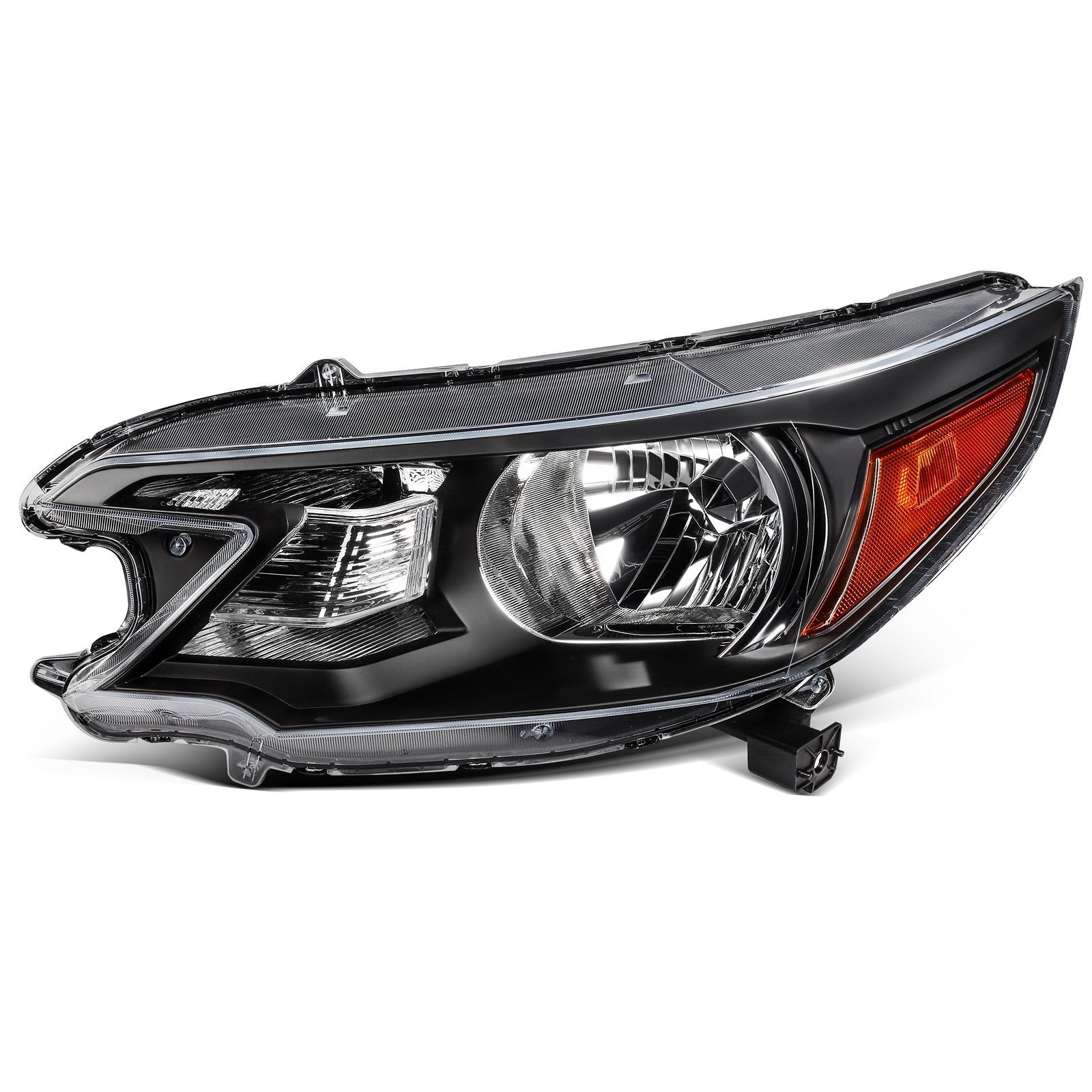 Left Side Headlight Assembly For 2012-2014 Honda CR-V CRV 2.4L Black Amber 6B93BC-57