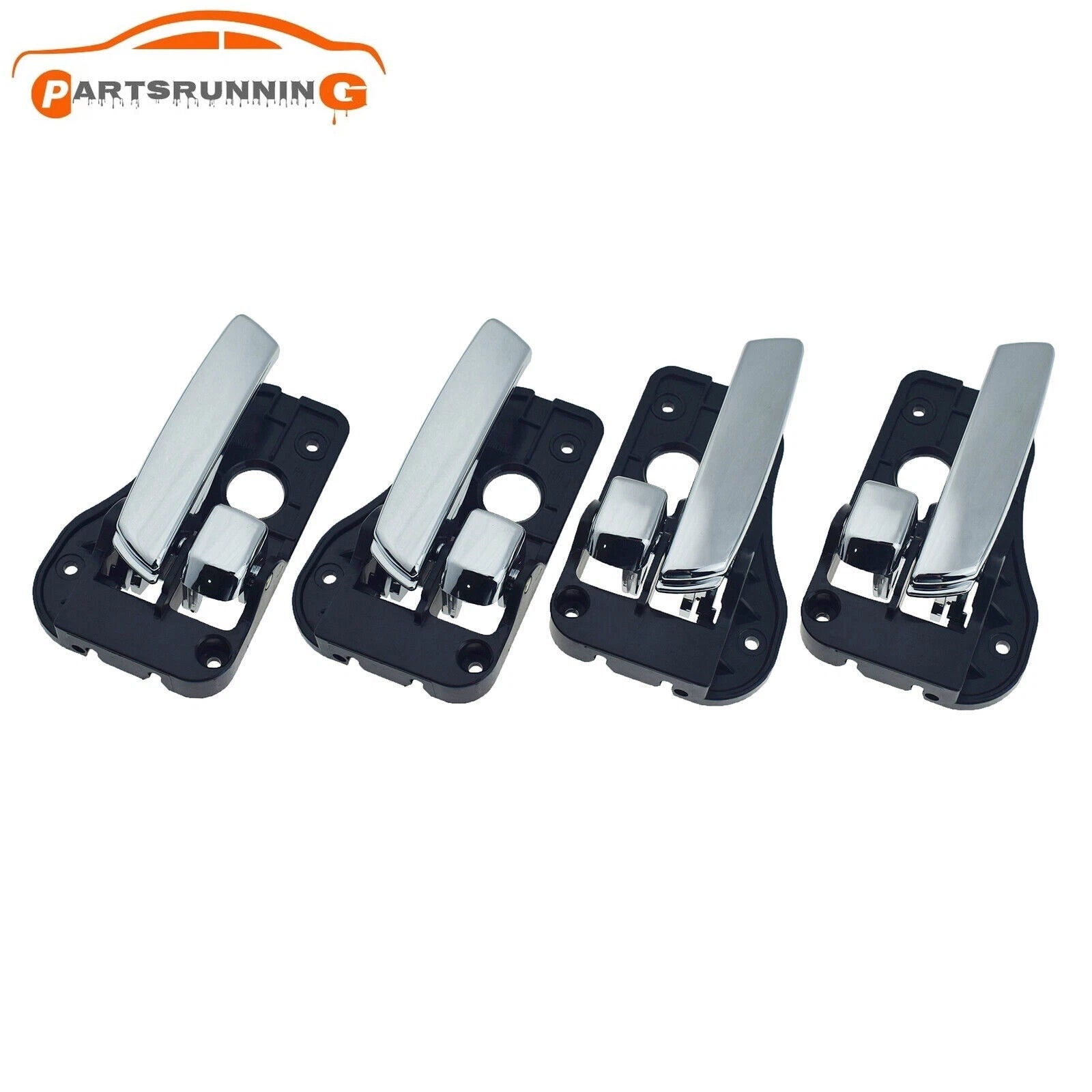 4PCS Front Rear Left Right Interior Door Handle Chrome for Kia Rondo 2007-2012 6B93BC-57