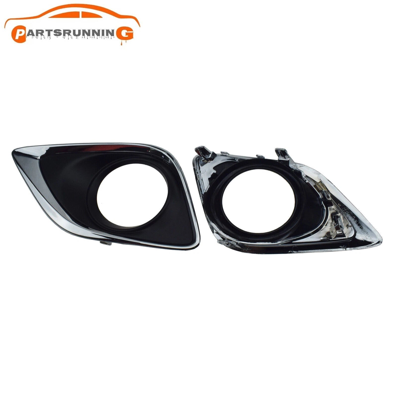 Pair Driver+Passenger Side Fog Light Bumper Cover Insert For 2013-16Toyota Venza 6B93BC-57