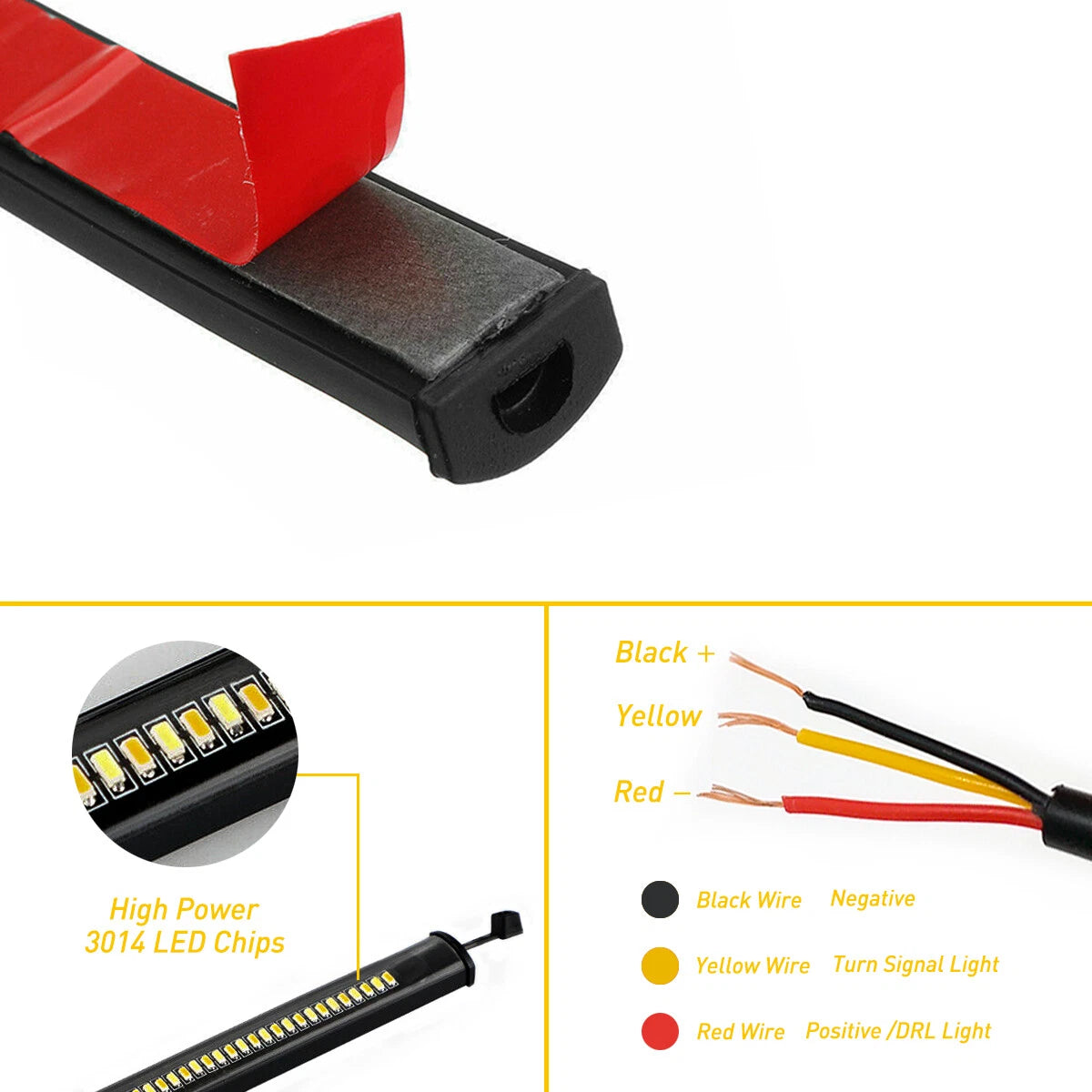Motorcycle Handlebar LED Mini Turn Signal Indicator Light For AUXITO Softail EOA 6B93BC-57