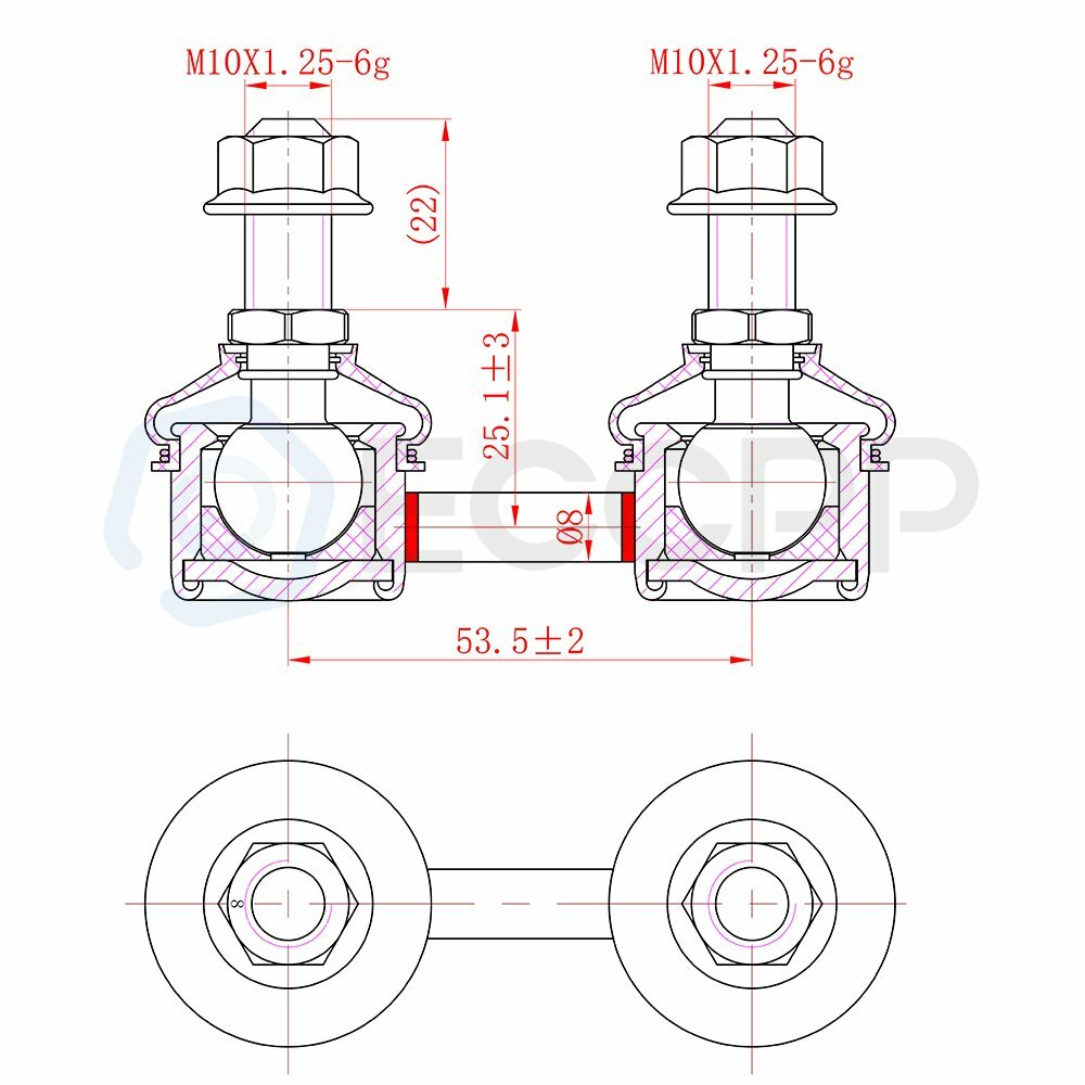10x Front Control Arms Tie Rods Sway Bar End Links For 2001-2006 Hyundai Elantra 6B93BC-57