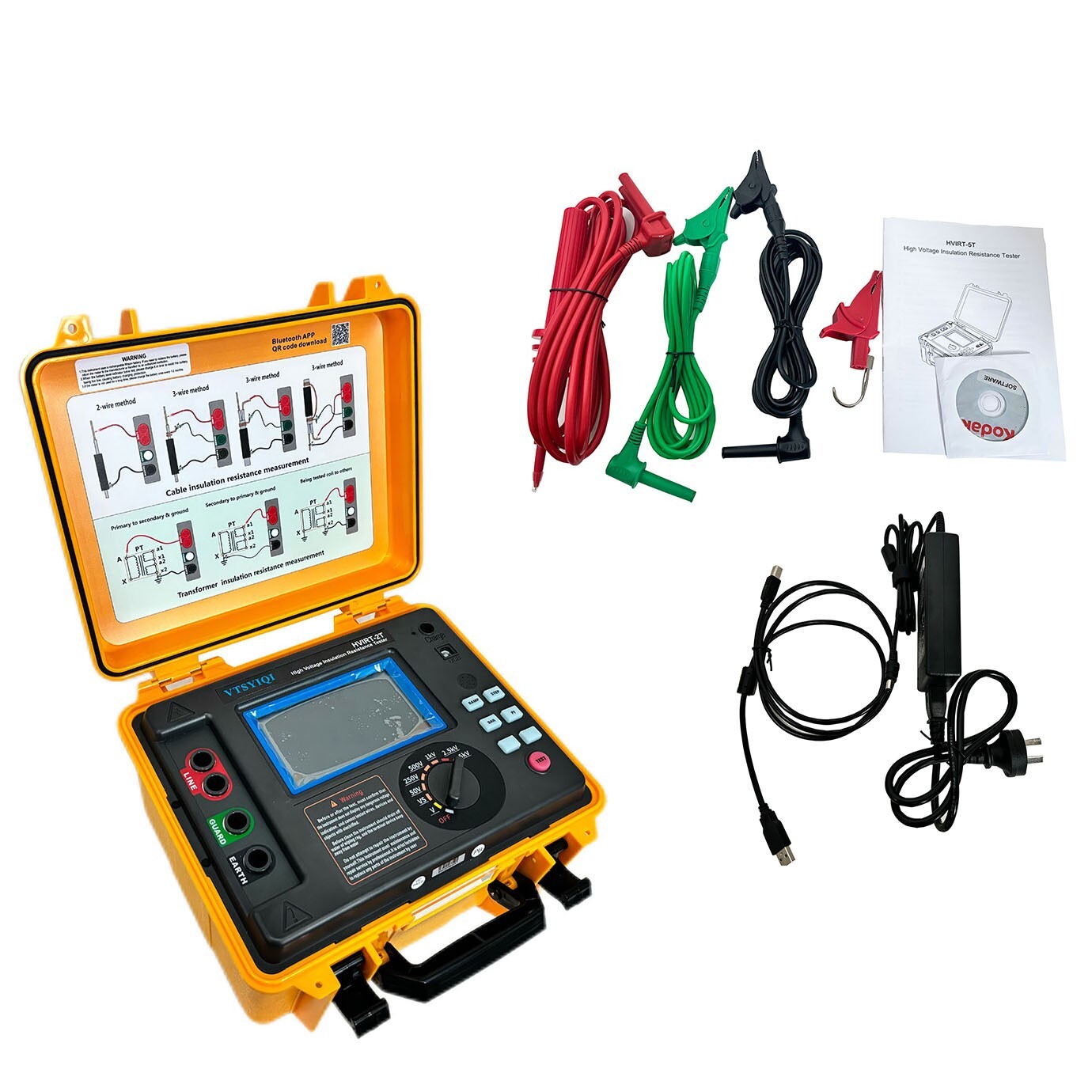 High Voltage Insulation Resistance Tester 5kV HV Insulation Tester with 2TΩ 5mA 6B93BC-57