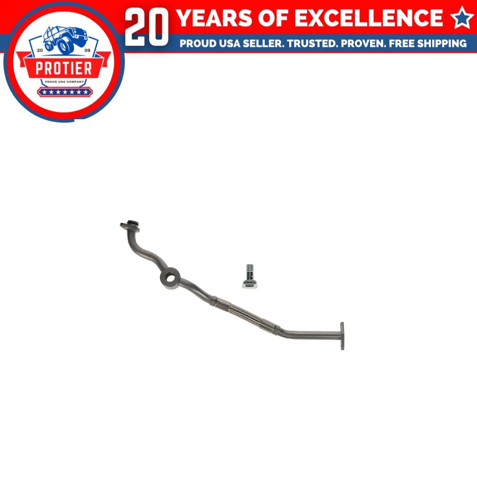 Turbocharger Oil Supply Line Fits Fiat Dodge 500 500L Dart 13-18 L4 1.4L 1368cc 6B93BC-57