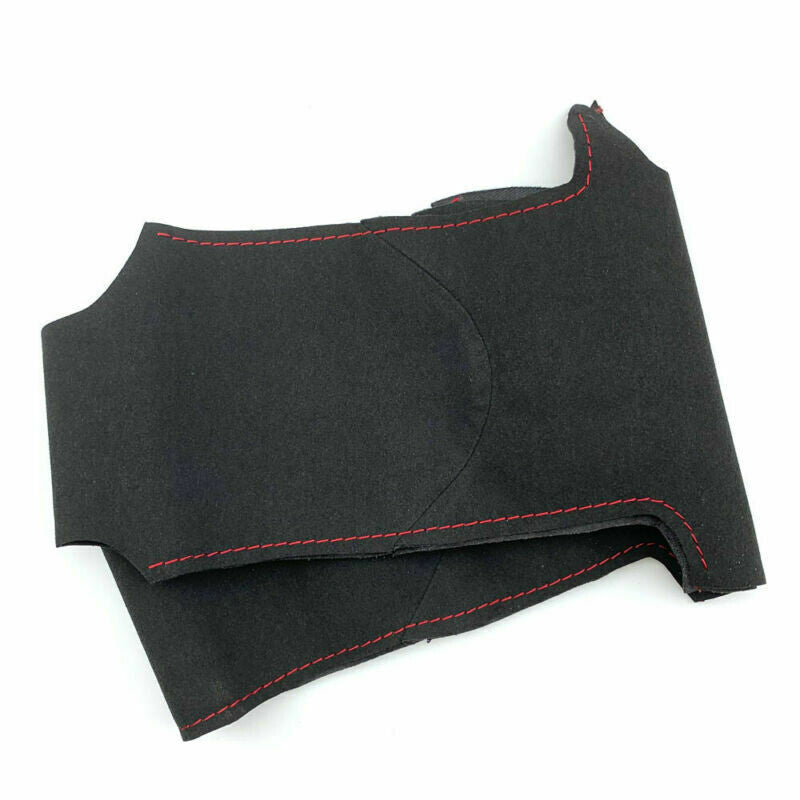 Black Suede Leather Steering Wheel Hand-stitch on Cover For Land Rover Evoque 6B93BC-57