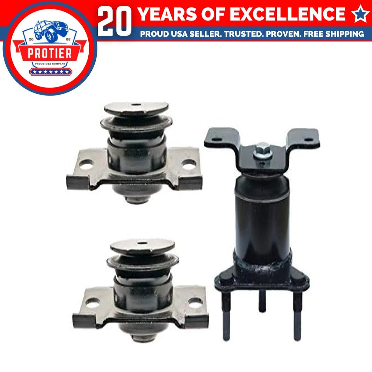 Fits Nissan Frontier, Xterra, Pathfinder 2005-2014 2WD 4.0L Motor Mount Set 6B93BC-57