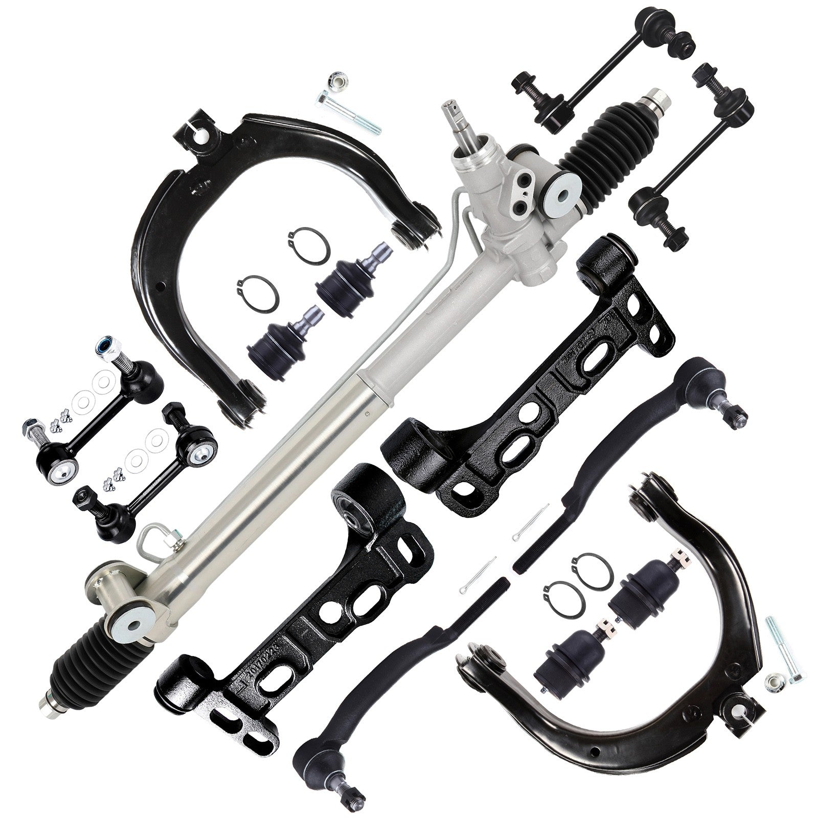 Eccpp 15Pc Complete Power Steering Rack And Pinion Suspension Kit For Chevy Gmc KOEEP