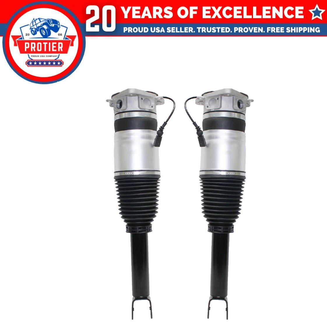Rear L & R Air Suspension Strut 2PCS Fit 2002-2010 Audi A8 Quattro 4.2L-V8 6B93BC-57