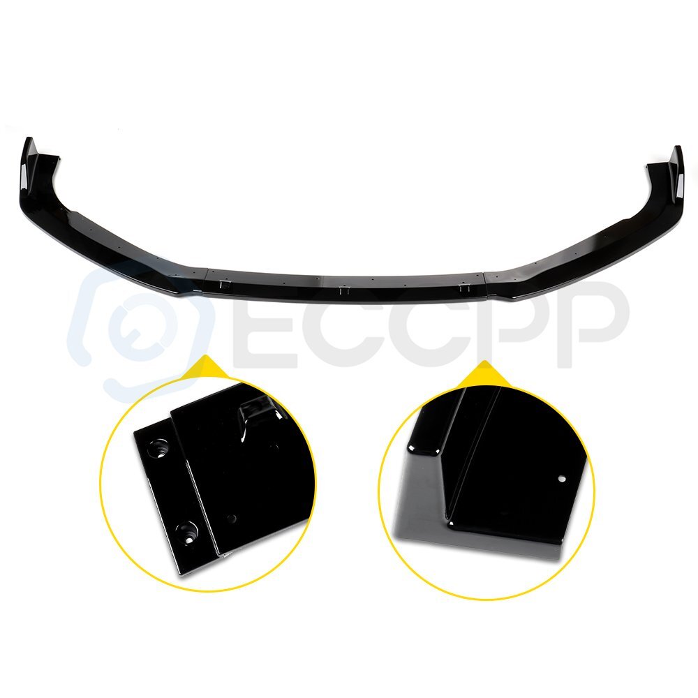 For 2018-2020 Honda Accord Painted Black Front Bumper Lip Spoiler 6B93BC-57