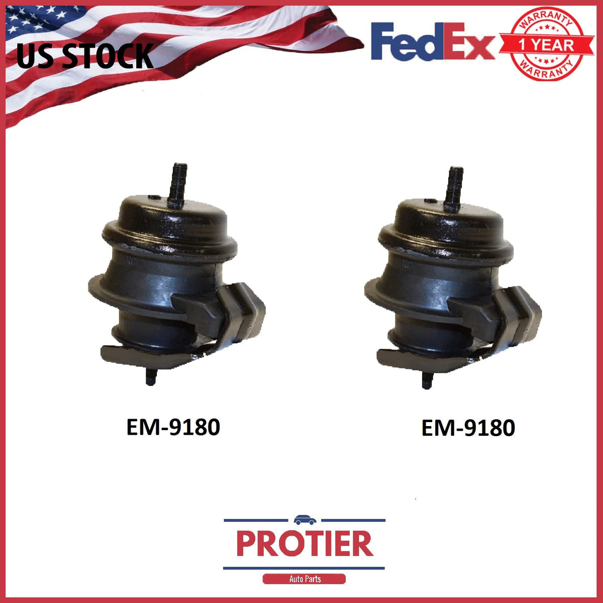 Front Left & Right Engine Motor Mount for 03-07 Infiniti G35 / 03-08 FX35 3.5L 6B93BC-57