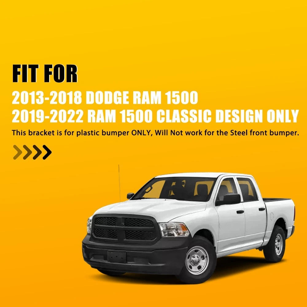 For Dodge 2013-2018 Ram 1500 Front License Tag Plate Frame Bracket Holder EA 6B93BC-57