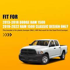 For Dodge 2013-2018 Ram 1500 Front License Tag Plate Frame Bracket Holder EA 6B93BC-57