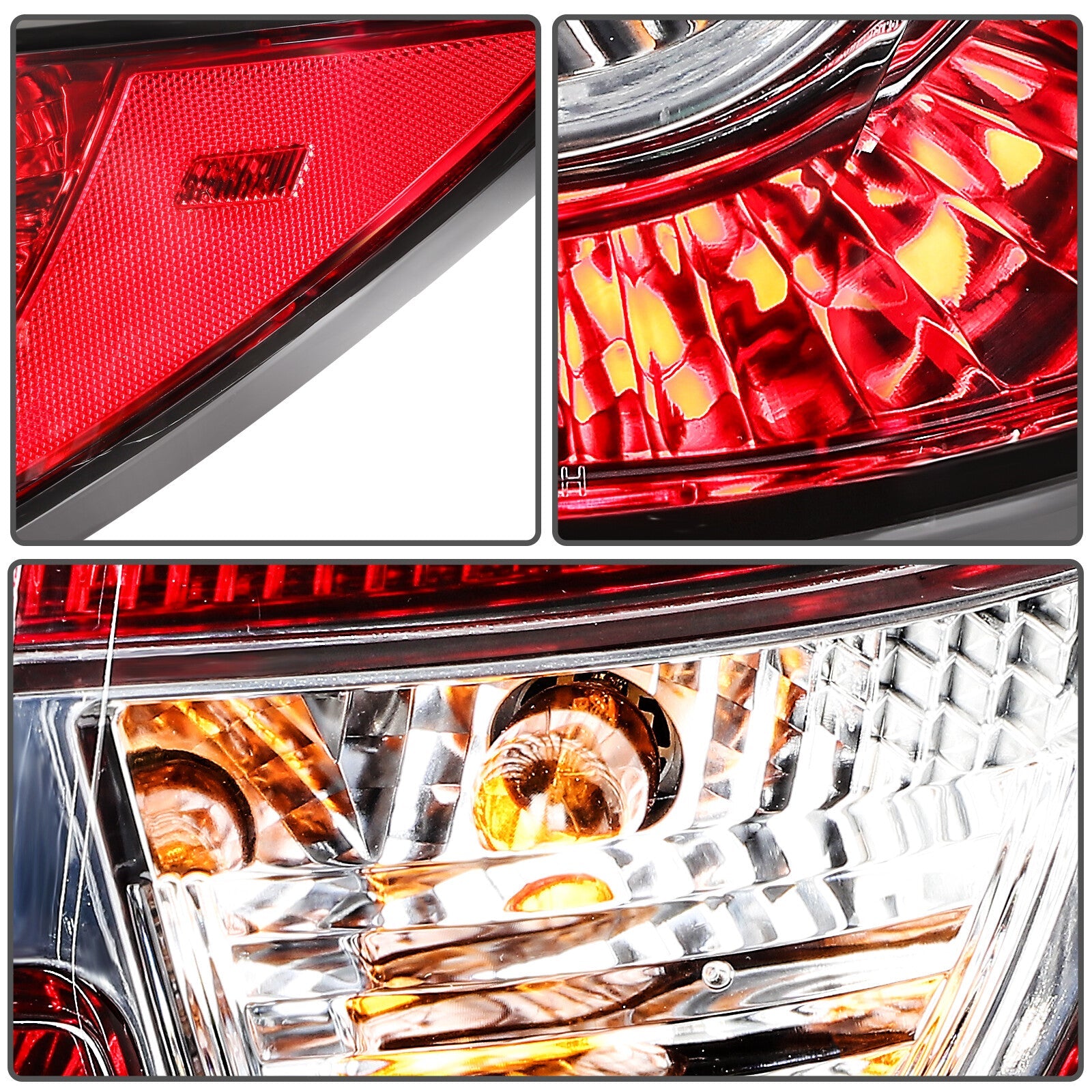 For 2017-2013 Chevy Traverse LS LT LTZ Taillights Assembly Red Taillamp Pair 6B93BC-57