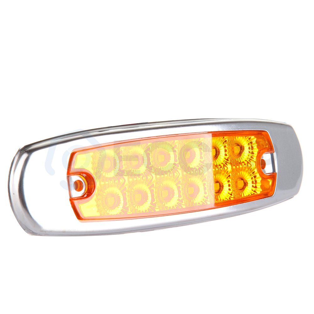 10pcs Amber Red For Peterbilt Incandescent Marker Clearance Sleeper Panel Light 6B93BC-57