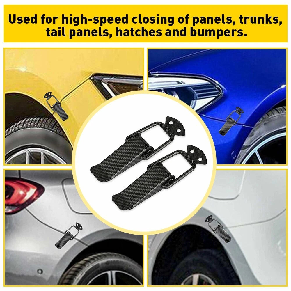 Carbon Fiber Car Bumper Trunk Fender Hatch Lids Quick Release Fastener Decor EOA 6B93BC-57